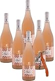 Sicilia Bedda - VINI GORGHI TONDI con Apribottiglia Sicilia Bedda - Vini Pregiati - 100% Siciliani (BABBIO ROSATO FRIZZANTE IGP - 6 BOTTIGLIE)