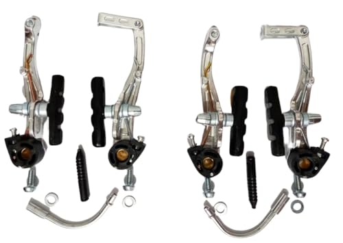 Freio V-Brake Bicicleta Alumínio Logan Polido Orbital Dianteiro E Trazeiro