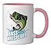 Patriotic anglers American Bass Pro whisperer fisherman Ceramic Mug, Pink/White