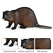AENIMELY Beaver Figurine – Realistic Solid Animal Figurines for Kids – Educational Cognition Toy, Wildlife Learning Gift, Desktop Forest Decor