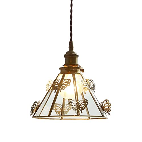Lampe de suspension E27 en verre pour éclairer votre balcon