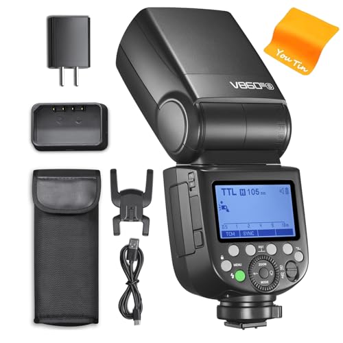 Godox V860III-S TTL High-Speed Sync GN60 1/8000 Speedlight 2600mAh Li-on Battery Flash de la cámara Speedlite Compatible con la cámara Sony