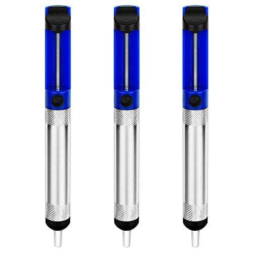 Image of 3 Pcs Blue Desoldering Wick, Solder Sucker Desoldering with 2.5mm Width, 1.5m Length, Pump Solder Removal Tool for Desoldering