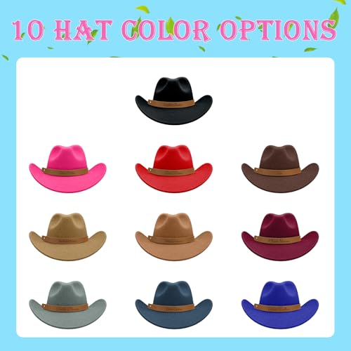 Custom Cowboy Hat for Toddler Boys Girls Personalized Western Hat with Name Leather Hatband Cowgirl Hat Men Women Brown2