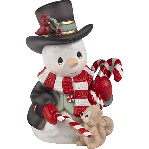 Precious Moments 221015 Wishing You A Sweet Season Annual Snowman Bisque Porcelain Figurine cover