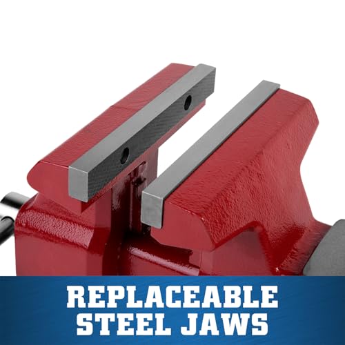 Image of Wilton Utility HD Bench Vise, 8 inch Jaw Width, 8-1 /2 inch Jaw Opening, 4-1 /2 inch Throat (Model 648UHD)