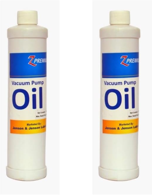 ZPremium Vacuum Pump Oil With Single And Double Stage For All Types Of Vacuum Pumps For Lubrication, Sealing, Heat Dissipation, Contaminant Removal (Universal) - 330 Ml, Pack Of 2