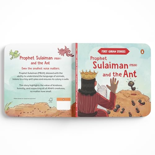Image of First Quran Stories: Prophet Sulaiman (PBUH) and the Ant: An Illustrated Story Book for Kids About Prophet | Inspirational Islamic Story | Teaches About Kindness, Respect & Wisdom | Ages 5+ [Select Learning]