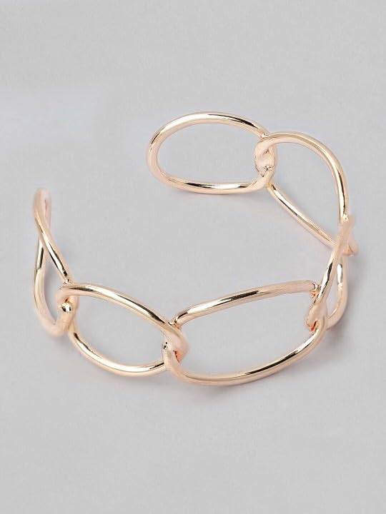 Image of Rubans Cuff Bracelet Stylish Statement Western Jewellery Gift for Women & Girls