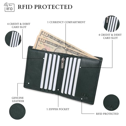 Image of TANSTITCH Slim Leather Wallet || Compact,Minimalist & Thin Wallet || RFID Protected Wallets || Front Pocket Carry