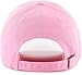 47 Brand MLB Rose Pink Primary Logo Clean Up Adjustable Baseball Cap Hat, Adult One Size Fits All - New York Yankees Rose Pink