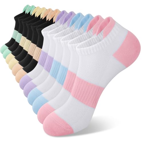 Image of 6 Pairs Ankle Socks for Women - Lightweight Low Cut No Show Casual Cotton Socks Breathable