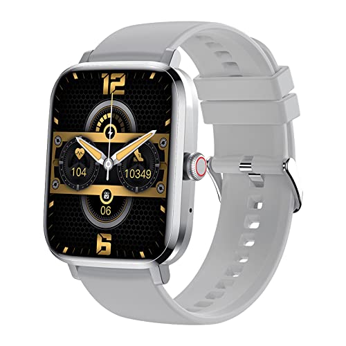Smart Watch (Answer/Make Call), 1.85" Full Touch Screen Smart Watch for Android & iOS Phones with Heart Rate & Blood Oxygen Monitor, IP68 Waterproof, Fitness Tracker Smart Watch for Women Men
