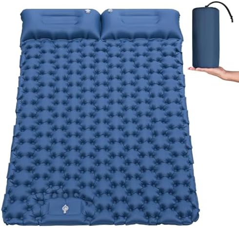 Matelas de Camping Autogonflant 2 Personnes, Tapis de Camping Mat...