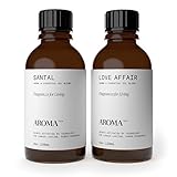 AromaTech Santal & Love Affair Set | Aroma Diffuser Essential Oils Blend of Santal Cardamom, Papyrus