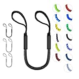 Bungee Dock Lines for Boats with Loops, Boat Tie Downs for Docking, Adjustable Boat Mooring Rope for Pontoon...