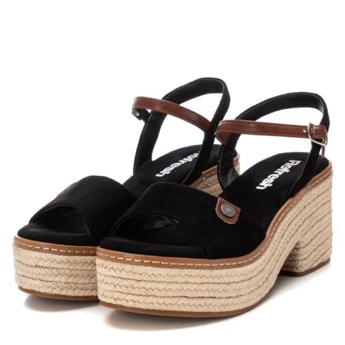 Sandale femme noir mode décontractée REFRESH taille 37 confortable