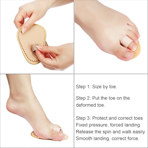 Image of BBTO 24 Pcs Budin Toe Splint Hammer Toe Straightener Support for Men Women