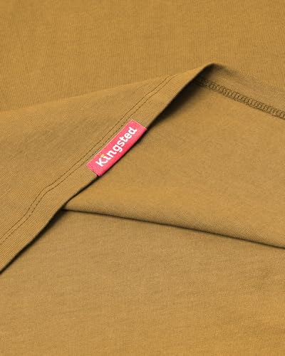Image of Kingsted Pocket T-Shirts for Men - Super Soft & Comfy 100% Cotton Shirts | Short-Sleeve Crewneck Pocket Tee Shirts - Classic Regular Fit Work Shirt - Built to Last Midweight Cotton T-Shirts for Men
