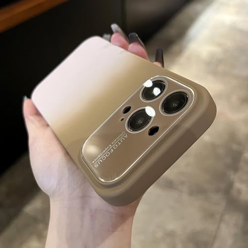 Coque iPhone 12 Pro antichoc silicone liquide avec protection lentille en verre