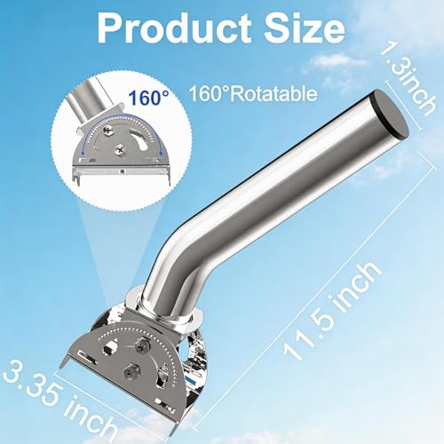 Image of Antenna Mount, 11 inch Adjustable J Pole Mounting Bracket Kit for Outdoor Wireless Bridge, CPE, Access Point, Weather Station, WiFi Extender, TV Antenna, Wall or Pole Mounted Outdoor Antenna Pole Mount