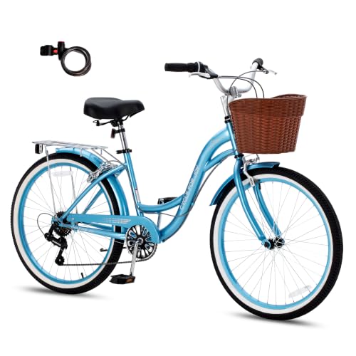 LUXECYCLES Beach Cruiser 7-Speed