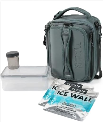 Cold Lunch Box Pack with 2 Ice Walls (250g each) and Food Container, Insulated Design for Convenient Meal Storage