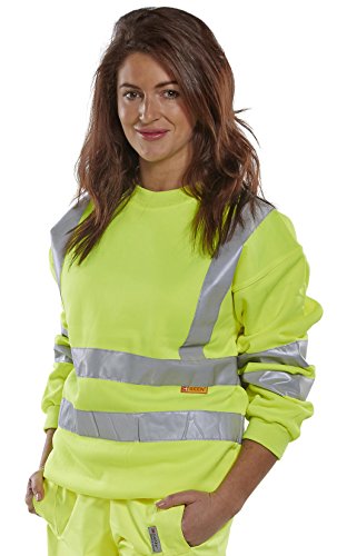 Sudadera Saturn amarillo de alta visibilidad en talla grande 6XL 2