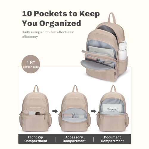Mochila para portátil 16 pulgadas Hynes Eagle camel miniatura 3