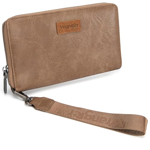 Wrangler Womens Wallet Wristlet Long Purse Designer Clutch Large Capacity Credit Card Holder for Women Men - image 1