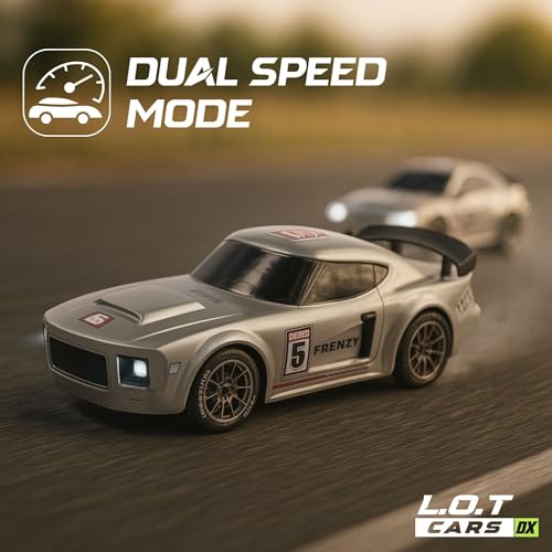 Image of Flare Remote Control Car | 20Kmph, 2.4Ghz | Rc Drifting Car, Rc Car, Valentine Gift, 4 Wheel Drive, Boost Mode, Long Range Remote, Hard Plastic Top with LED Head Light (Underground Silver)