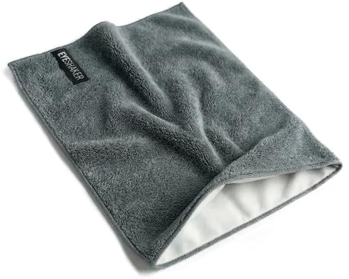 Hochwertiges Brillenputztuch (30 x 20 cm) - Mikrofaser Tuch zur Reinigung Ihrer Brille, dem Display von Handy und Laptop sowie dem Objektiv Ihrer Kamera von EYESHAKER®