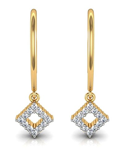 avsar New Collection 18K (750) Yellow Gold and Diamond Stud Earrings-picture-38