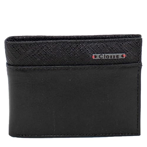 Carteira Classe Couro Social Masculina M199 (Preto, M)