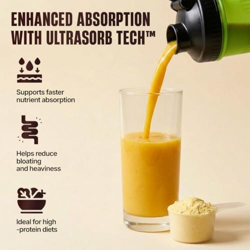 Image of BeastLife Performance Yeast Protein Powder | 25g Protein | Mango |NABL Lab Certified | High Absorption for Muscle Growth |Smooth & Light, Easy to Digest with Ultrasorb Tech|5.64g BCAA | Best For Gut | Beta Glucan | Improves Immune Function | 1 Kg