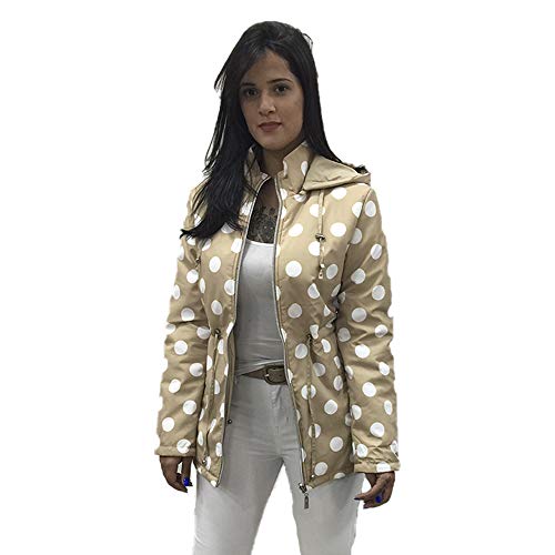 Casaco Feminino Dupla Face Poá Jfni80956 Bege M