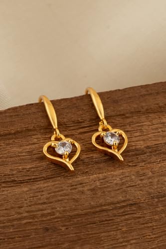 Image of Radha's Creations brass Ruby Emerald stud earrings one gram gold for women and girls one gram gold