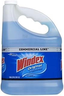 Windex Glass and Window Cleaner Refill, Original Blue, 1 Gallon
