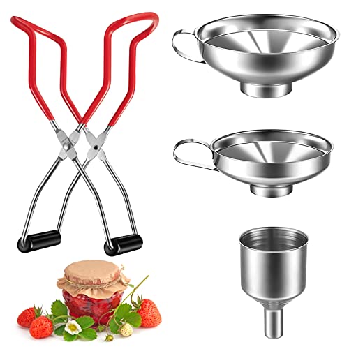 Imbuto A Bocca Larga In Acciaio Inox Per Alimenti: Con Manico Ergonomico, Per Barattoli E Conserve, Facile Da Appendere