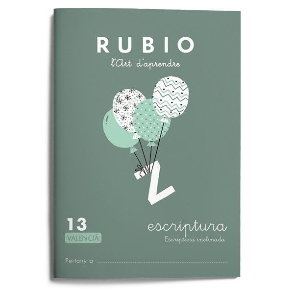 13 Escriptura RUBIO | Valencià | Escriptura inclinada