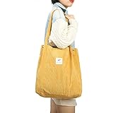 Cloele Corduroy Tote Bag for Women Girls Kids Shoulder Bag with Inner Pocket For Work Beach Lunch...