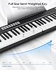 STRICH 88 Key Digital Piano Foldable Full Size Electric Keyboard with Semi-Weighted Sensitive Keys, Portable Electric Piano Set for Beginner, Bundle with Sustain Pedal, Headphones, Music Rest, SEP-88F