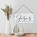 Bible Verse Home Wall Décor Jesus the Way Truth Life Wood Signs Rustic Hanging Wall Plaque Wooden Christian Religious Sign