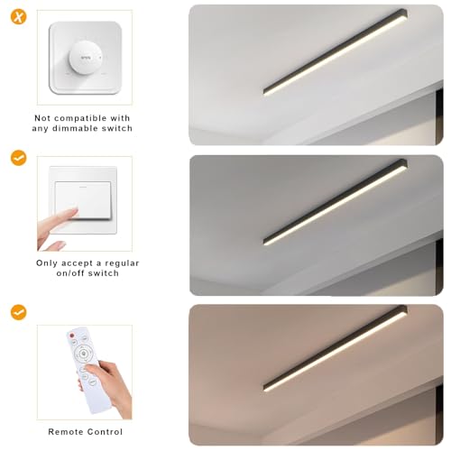 Plafonnier moderne LED avec télécommande pour sublimer le design du salon