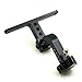 Aluminum Adjustable Drop Hitch Receiver for 1/10 Axial SCX10 RC Model Crawler Car Black #C