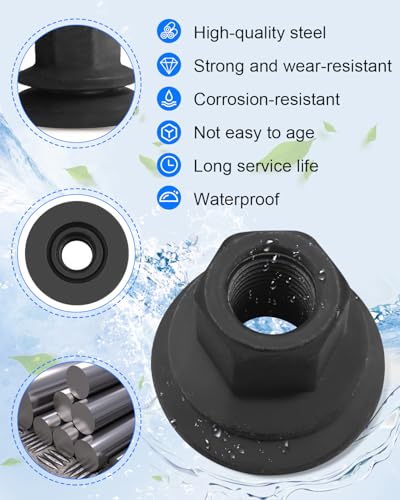 Image of Wheel Lug Nut 611-936 Fit for Dodge Ram 3500 4000 4500 5500 2012-2022 Some Models, M14-1.50 Flange 22mm Hex, 28.5mm Length, Medium 6509424AA