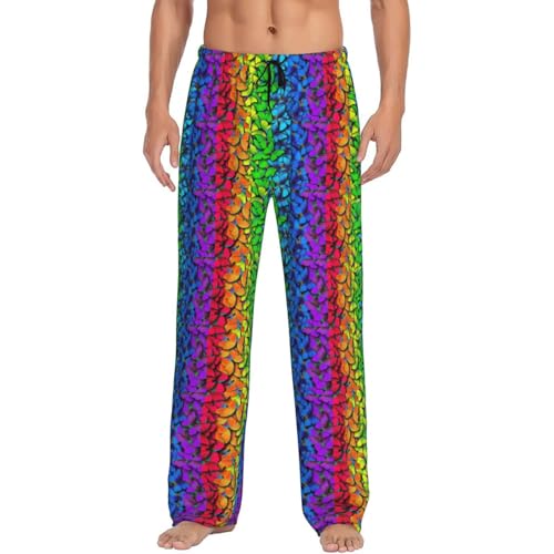 Pantalon de pyjama pour homme imprimé papillon en coton léger