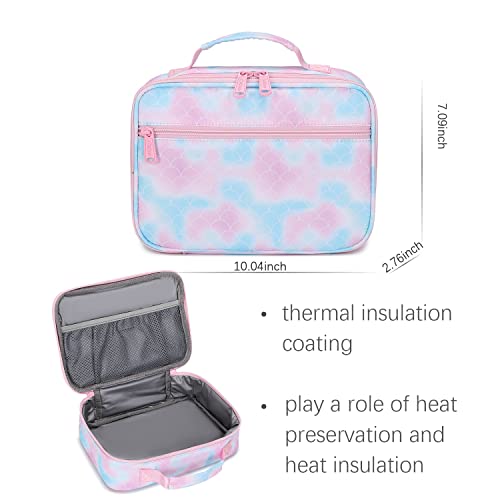 Ecodudo Mermaid Girls Backpack Set For Teens Backpacks School Bookbags With Lunch Bag (Mermaid Blue) #TOP5