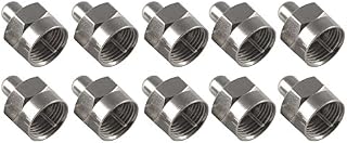Poppstar 10 rezystorów końcowych do podłączenia do gniazda typu F (multiprzełącznika, LNB, tunera, puszki) 75 omów, metalowe, kolor srebrny