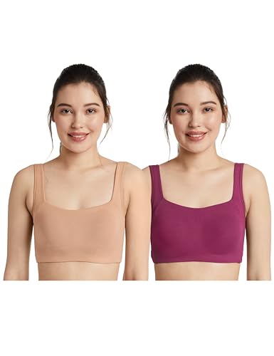 Image of Amazon Brand - Symbol Women's Cotton Stretch Non Padded Wire Free Full Coverage Slip On Bra